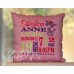 Smiling Giraffe - Birth Announcement Pillow